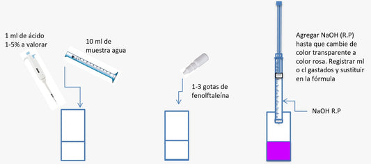 Titulacion ácido RenyPicot utilizando NaOH